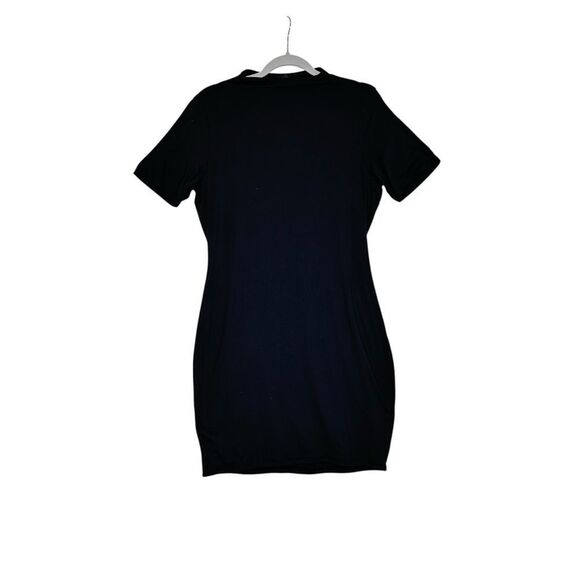 Naked Wardrobe Black Bodycon Mini Tee Shirt Dress | 2X - Picture 3 of 8
